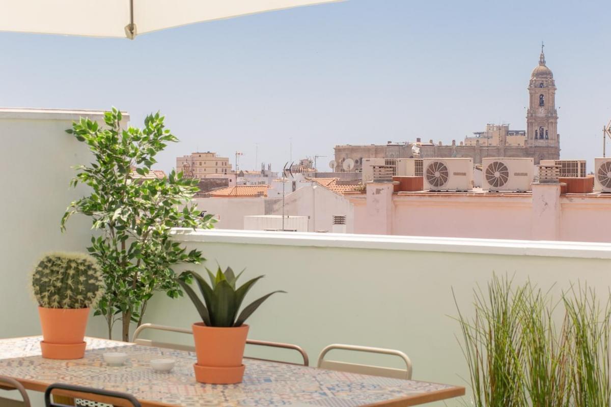 C56 - Studio With Amazing Terrace In The Centre Màlaga Exteriér fotografie