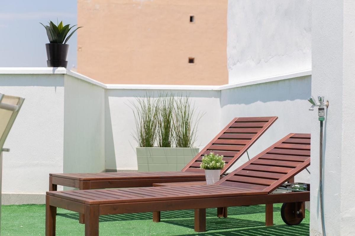C56 - Studio With Amazing Terrace In The Centre Màlaga Exteriér fotografie